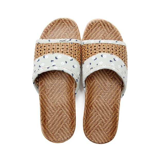 Summer Indoor Home Rattan Woven Slippers, Non-slip And Breathable, For Men And Women, Couples, Home And Office Use, Bamboo_vogvips.com