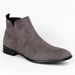Euro Step Small Square Toe Shoes Versatile Fashion Men's Short Ankle Boots_vogvips.com