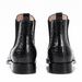 Mens Leather Slip Crocodile Print Men's Low On Ankle Work Boots Shoes_vogvips.com