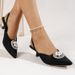 2022 Summer Foreign Trade Large Size Cross-Border European And American Retro Pointed Toe Women's Rhinestone High-Heel_vogvips.com
