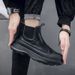 European Warm Series Men's Sports Casual Thick-Soled Height-Increasing High-Top Trendy Slip-On Wenzhou Shoes Martin Boots_vogvips.com