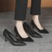 wangjia Wangjia Professional High Heels For Women Thin Heel Soft Sole Interview Flight Attendant Student Etiquette_vogvips.com