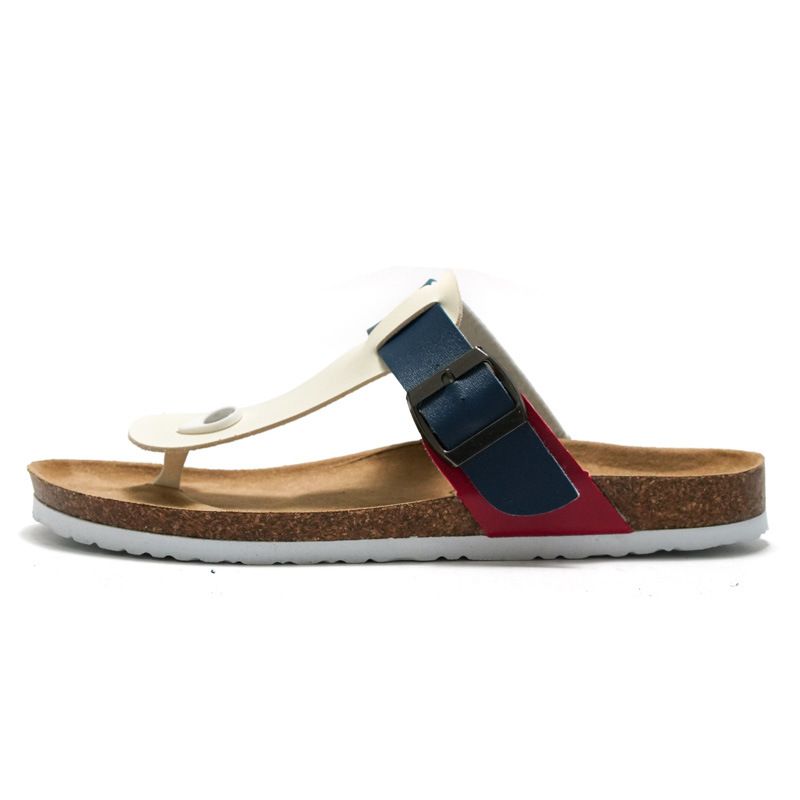 Rui Foot Summer Trendy Men's Slippers Women's Couple Beach Fashion Sandals Cork Shoes_vogvips.com