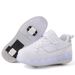 New Net Surface Four Wheel Walking Shoes Children's Luminous Charging Roller Skates Deformed Wheel Shoes_vogvips.com