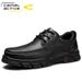 German Camel Dynamic Autumn Soft Sole Large Men's Trendy Round Toe Business Casual Leather Shoes Men_vogvips.com