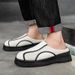 STRONGSHEN Summer Men's Half Slippers Fashion Clogs Indoor Garden Outdoor Non Slip Sandals Casual Breathable Beach Shoes_vogvips.com
