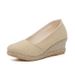 2025 Slope Spring And Autumn New Style Shallow Mouth High Heel Pointed Grass Weaving Single Women's Linen Shoes_vogvips.com