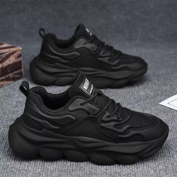 Summer Men's Shoes New Breathable Mesh Coconut Shoes Men's Trend Versatile Platform Sports Shoes Casual Running Shoes Men_vogvips.com