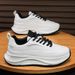 Men's Leather Casual Height-Increasing Dad Shoes, Cross-Border Thick-Soled Men's White Sneakers, New_vogvips.com