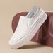 Suitable For All Seasons Men's Spring Summer Slip-On Trendy Shoes Soft Leather Loafers Breathable Black Versatile Thick-Soled Casual Sneakers_vogvips.com