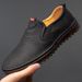 Suitable For All Seasons Spring New Men's Leather Business Casual Korean Style Trendy Breathable Soft Sole Driving Loafers_vogvips.com