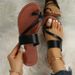 2023 European And American Large-size Women's Summer New Round-toe Slip-on Flat Casual Sandals For Outdoor Wear_vogvips.com