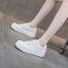 Sports White Women's 2025 New Casual Fashion Hundred Round Head Thick Bottom Height Increasing Shoes_vogvips.com
