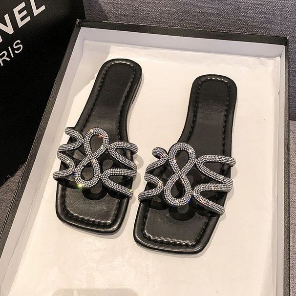 Women's 2025 Summer New Sandals Outside To Wear Feet Wide Plus Fat Shoes Flat Slippers Shoe Size 35 42_vogvips.com
