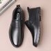 Men's Middle-Aged And Elderly Cowhide Slip-On Casual Leather Shoes Lightweight Soft Sole Business Formal Wear_vogvips.com