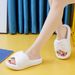 EVA Comfortable Non-Slip Thick-Soled Slippers Women, Suitable For Indoor And Outdoor Wear, With A Soft Feel, Solid_vogvips.com