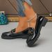 Small Leather Shoes Women's New Thick Heel Single Shoes Large Size Platform Shoes Loafers_vogvips.com