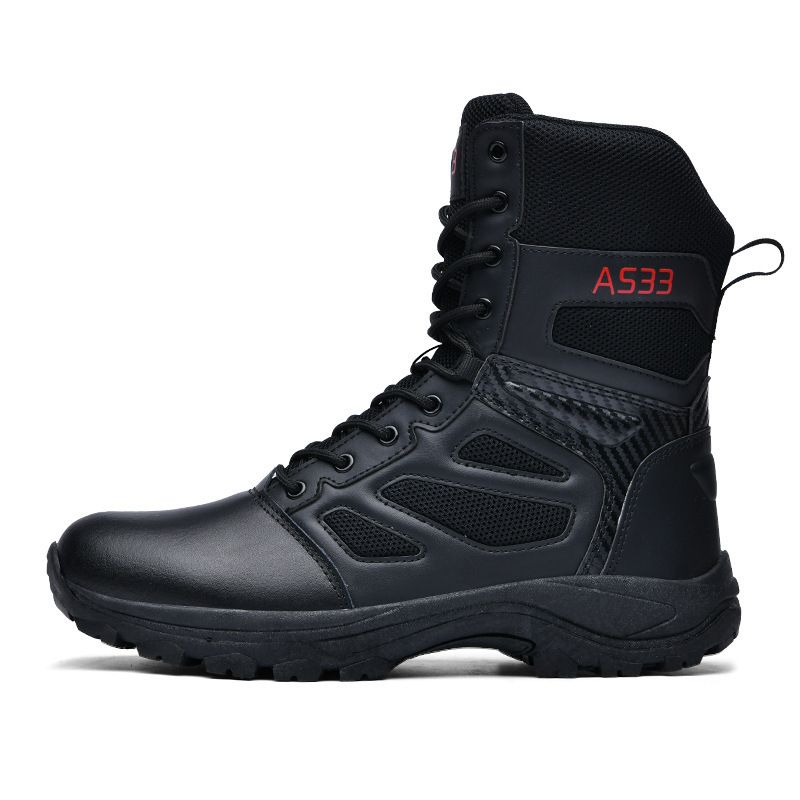 Outdoor Camping Training High Top Tactical Military, Battlefield Men's Desert Hiking Shoes, Workwear Security_vogvips.com