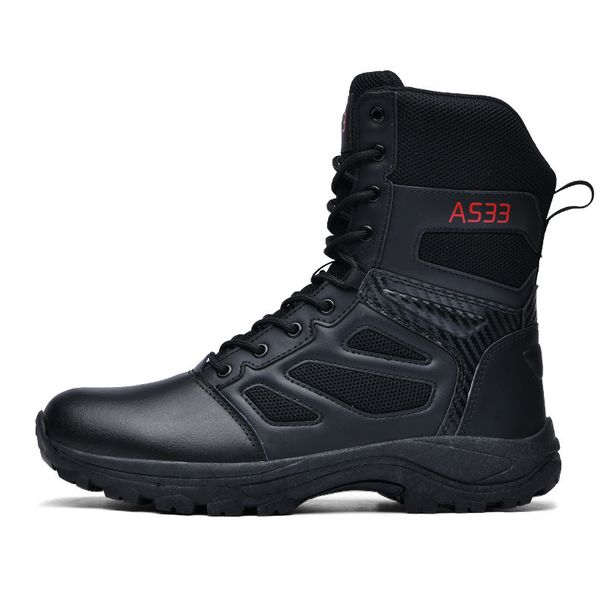 Outdoor Camping Training High Top Tactical Military, Battlefield Men's Desert Hiking Shoes, Workwear Security_vogvips.com
