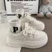 small Thick Shoes Soled White For Women's 2024 New Versatile Ins High Rise Student Casual Sports Trainers Lhshoe_vogvips.com