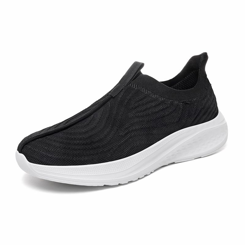 Shoes Women Lightweight Breathable Big Size Flats For Lady, Slip On Casual Shoes Outdoor Sport Tennis Shoes Fashion Sneakers_vogvips.com