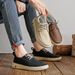 Euro Step Autumn Winter New Trend British Style Leather Thick Lightweight Casual Low Top Soft Sole Board Shoes Personality_vogvips.com