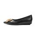 WalkPrime 5CM Internal Height Increase - Rose 2025 Spring New Fashion Women, European And American Style Metal Flower Pointed Toe_vogvips.com