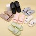 M10 Women's Summer Outdoor Slippers For Home Use, Couple's Anti-slip Bath , Soft-soled Slip-on Slippers, Breathable And Lightweight For Export_vogvips.com