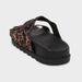 Summer Women's Animal Print Buckle Flat round Toe Casual Sandals Thick Sole Beach Slippers ZA2025_vogvips.com