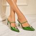 2026 Summer New Model Export High-Heeled Closed-Toe Fashion San, Stylish Versatile Pointed-Toe Backless Stunning_vogvips.com