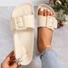 Summer Women Slippers Lightweight Buckle Thick Sole Slip-On Platform Sandals Ladys Soft EVA Outdoor Beach Shoes_vogvips.com