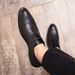 Euro Step Brogue Carved Pointed Lace-Up Leather For Men Spring New Business Formal British Style Office Shoes_vogvips.com
