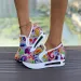 Spring Autumn Slip On Casual Shoes For Embroidery Thick Platform Sneakers Women Breathable Mesh Loafers_vogvips.com