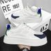 Autumn New Breathable Canvas Men's Versatile Thick Bottom White Sports And Leisure Board Trendy Shoes_vogvips.com