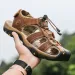 Genuine Summer Men's Outdoor Water Shoes Leather Sandals For Men_vogvips.com