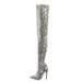 Snake Pattern Over-the-Knee For Women, Thin 2022 Spring Pointed Toe, Ultra High Heel, Sexy Women's, Plus Size Long_vogvips.com