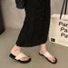 Niche Flat Toe Clip-On Sandal For Women, Outdoor Wear, 2025 New Summer Fahion Roman Sandal, Cool Slipper, Beach_vogvips.com