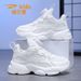 Boys' 2025 New Spring And Autumn Children's Mesh Sports Winter Leather Girls' Casual White Shoes_vogvips.com