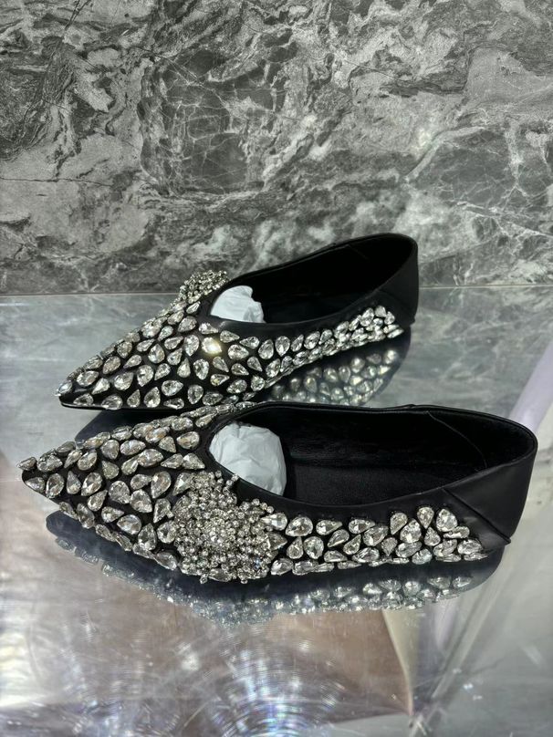 Women’s Shoes Full Diamond High Heels Women's Wedding Shoes Flat Special Light Luxury Comfortable All Match Light Low Heel Elegant_vogvips.com