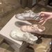 Sheepskin Veion~Lace-up Soft Leather Sports Casual Shoes For Women Silver Sweet Girl Round-toe Satin Bow Ballet_vogvips.com