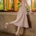 Low-Cut Round-Toe Mid Heel Pumps With Pearl Accents – Elegant Slip-On Pink Shoes For Spring Summer Fall Gentle And Elegant Slip On Versatile Shoes._vogvips.com