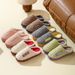 New Winter For Women, Fleece-Lined, Warm, Furry, Non-Slip, Couples Men's Cotton Slippers, Indoor Home Slippers_vogvips.com