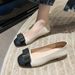 Thick Heeled Round Toed Single Shoes Women S Spring And Summer New Temperament Color Matching Shallow Mouth French Low Soft Soled_vogvips.com