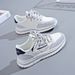 Lightweight Running For Women, 2026 Spring New Stylish Student Soft-soled Popular Casual Shoes, White Sneakers 5803_vogvips.com
