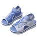 Large Size 2025 Summer New Casual Fly Woven Hollow Fish Mouth Beach Women's Sports Style Sandals_vogvips.com