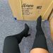 Women's Autumn/Winter Pointed Toe Chunky Heel Knitted Over The Knee Boots, European And American Style, Plus Size, Elastic Wool Socks, Long Boots_vogvips.com