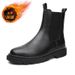 European Warm Series 2025 Autumn Winter Men's High-top Martin Boots Youth Outdoor Black Cotton New Fashion Casual Shoes_vogvips.com