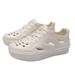 Men's Women's Fashionable Water Shoes Casual Two-Way Beach And Garden Platform Clogs Outdoor Wear Driving Shoes_vogvips.com