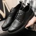 Euro Step Casual Leather For Men Summer New Large Size Men's British Style Sneakers Korean Version Trendy Workwear Versatile Shoes_vogvips.com