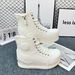 2025 Versatile Lace-Up Invisible Height-Increasing Canvas Unisex 8Cm New Thick-Soled High-Top Dad Shoes_vogvips.com
